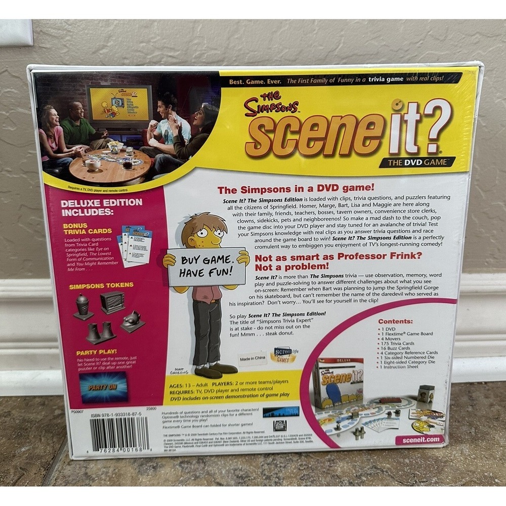 The Simpsons Scene It ? DVD Board Trivia Game 100% Complete 2009 Deluxe - Picture 2 of 4